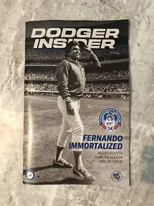 2023 Fernando Valenzuela Dodgers Insider #34 retiro enviado en cartón - Imagen 1 de 1