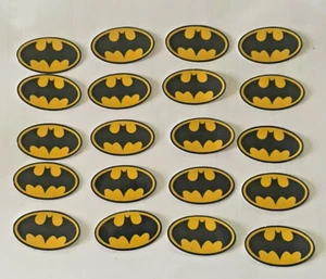 20 x Superheroes Batman Logo Self-Adhesive Vinyl Stickers - Picture 1 of 1