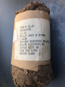 Western Wilcox Electric 191 WU YE-3845 ANTENNA ISOLANTE Radio Prosciutto 1957 - Foto 1 di 1