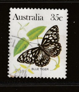 1983 AUSTRALIA 35c Blue Tiger Butterfly SG 793 FU - Bild 1 von 1