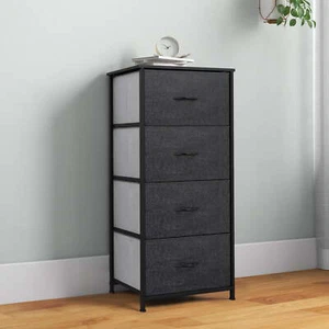 Dextrus Chest 4 Drawers Bedside Dresser Furniture Organizer for Bedroom Office - Picture 1 of 5