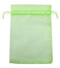 50pcs Organza Pouch Bag Drawstring 5"x7" 13x18cm Strong Gift Candy Light Green