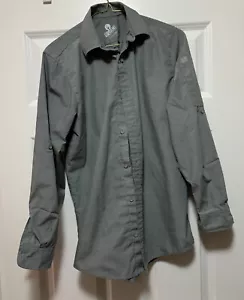 Urban by Chef Works Men’s Long Sleeve Chambray Shirt in Gray Size Small - Picture 1 of 7