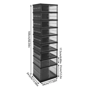 18 paia 9 strati scarpe stand armadio portaoggetti scarpiera organizer antipolvere - Foto 1 di 15