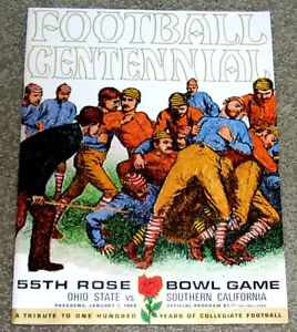 1/1/1969 Rose Bowl Football Game in Pasadena Ohio vs Southern California in EX+ - Picture 1 of 3