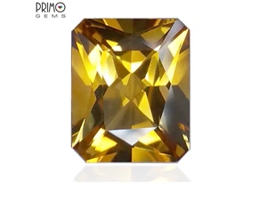 Gorgeous 5.33 Carat Radiant Cut Natural Golden Citrine 12mm x 10mm - Picture 1 of 10