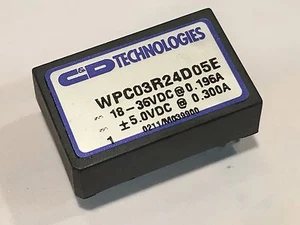 C&D TECHNOLIGIES : Power Converters : DC-DC : PCB Mount : 24 VDC - 5 VDC : WPC03 - Picture 1 of 3