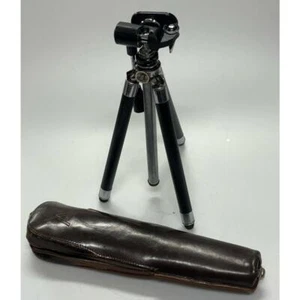 Adam's Compact Vintage Telescopic Tripod With Case Total Height Up To 52" - Picture 1 of 5
