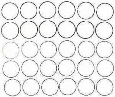 CP-Carrillo 3.425" 87.00 mm Bore Piston Ring 6 Set Fits Nissan RB25DET RB30 SR20 - Image 1 of 4