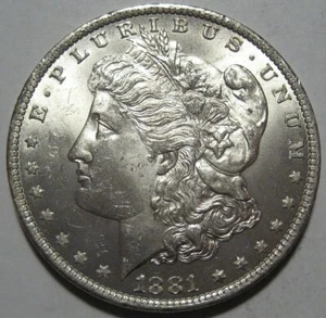 = 1881-O BU+ MORGAN Dollar, Super Luster & EYE Appeal, FREE Shipping - Picture 1 of 2