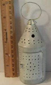 6" PRIMITIVO CANDELABRO PUNZÓN LATA - VELA / LINTERNA (L-20) - Imagen 1 de 8