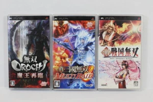 Lot 3 Geki Sengoku Musou Shin Sangoku Orochi Samurai Warriors Dynasty PSP Japan - Picture 1 of 5