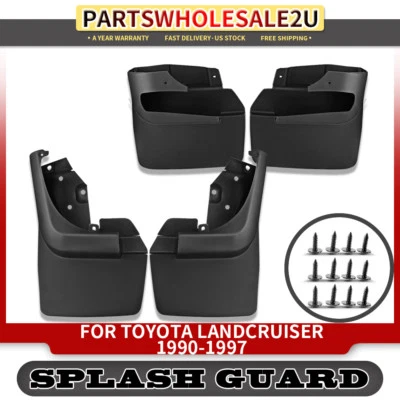 Брызговики грязевые щитки брызговики правая и левая 4 шт для Toyota Land Cruiser 1990-1997 - Изображение 1 из 4