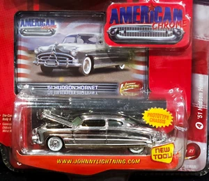 Johnny Lightning 51 1951 Hudson Hornet American Chrome Car Prototype Chassis - Picture 1 of 3