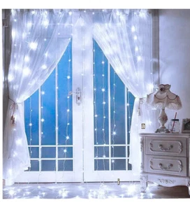 LED Curtain Lights USB Wedding Party Baby Shower Birthday Kids Decor Remote - Picture 1 of 5