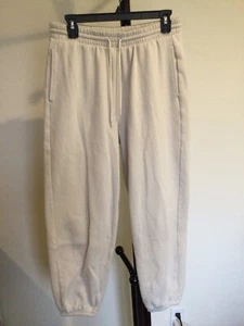 Women’s OLD NAVY Drawstring Elastic Waist Ivory Socomfy Cotton sweatpants size L - Picture 1 of 10