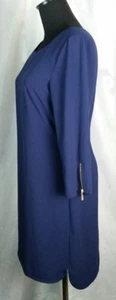 Womenssz 4 Dress Laundry by Shelli Segal Royal Midnight Navy Blue Shift Sheath - Picture 1 of 9
