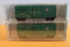 N Scale Micro Trains MTL Special Run 03-65A Union Pacific MOW Box Car 2-Pack - Picture 1 of 5