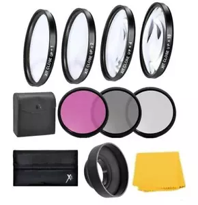 77mm Close up Macro Lens Kit & UV-CPL-FLD Filter Set For Nikon Coolpix P1000 - Picture 1 of 10