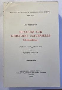 Khaldun, Ibn: Discours sur l'Histoire Universelle. (al-Muqaddima). 1967 RAR - Picture 1 of 4