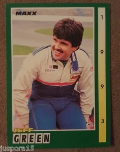 1993 Edition Jeff Green Card 60 of 300 Maxx Race Cards - Picture 1 of 2