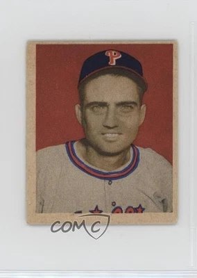 1949 Bowman Gray Back Ken Heintzelman #108 Rookie RC - Image 1 of 2