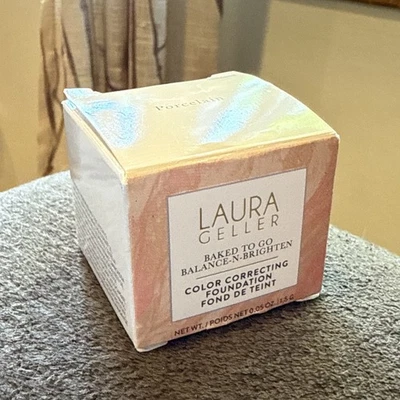 Balance-n-Brighten Powder Foundation Baked To Go - Porcelain New In Box - Image 1 of 2