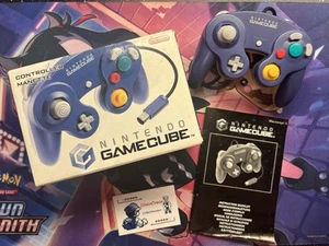 Manette Nintendo Gamecube Skeleton En Boite Violette Cristal+ Notice Controller - Imagen 1 de 24