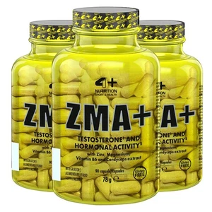 4+ NUTRITION ZMA+ - 90-180 KAPSELN - Testosteron - Verbessert die Schlafqualität - Picture 1 of 8
