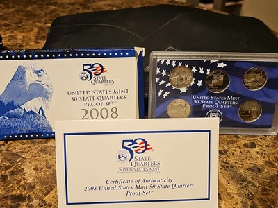 2008-S  State Quarter Proof Set in OGP With Certificate Of Authenticity - Image 1 of 4