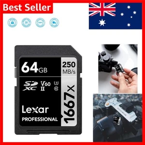 Durable 64GB SD Card - Waterproof & X-Ray Proof for Extreme Shooting Conditions - Picture 1 of 12
