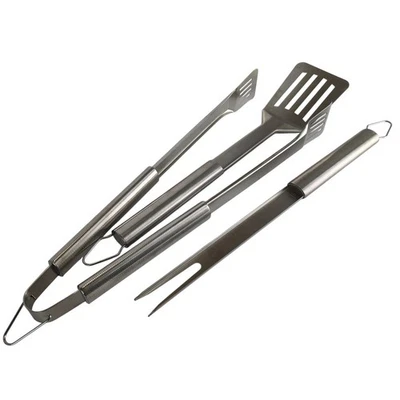 Weber Stainless Steel BBQ Grilling Tools Spatula Tongs Fork Never Used Utensils - Image 1 of 4