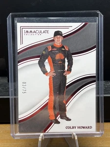 2023 Panini Chronicles Immaculate Collection Red 3/75 Colby Howard #25 - Picture 1 of 3