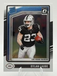 Dylan Laube #230 Las Vegas Raiders 2024 Panini Donruss Optic Rated Rookie - Picture 1 of 2