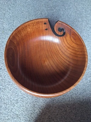 Wooden Yarn Bowl for Knitting - Image 1 of 3