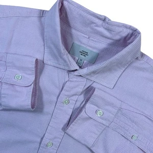 Jack Spade Bleecker Street Pink White Check Long Sleeve Shirt Size XL Mens - Picture 1 of 10