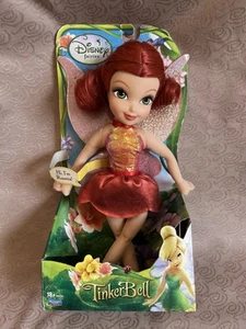 New In Box Disney Fairies Tinkerbell Plush Doll Rosette By Playmates 10” - Picture 1 of 3