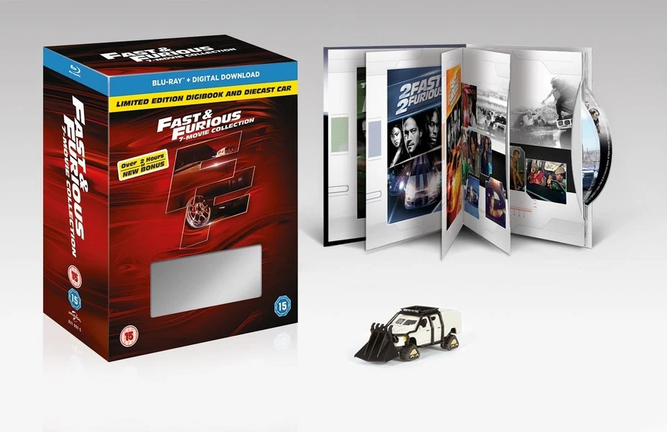 Fast & Furious 1-7 Limited Edition (Inc Digibook, and Diecast Car) Blu-Ray - Image 1 of 4