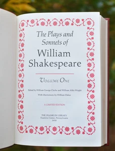 William Shakespeare Vol 1 1978 1978 Franklin Leather Hardcover - Bild 1 von 8
