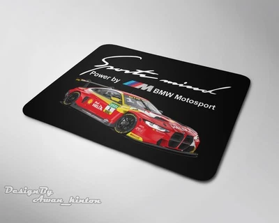 New BMW Im Power Funny Car Logo Mouse Pad Ship From Usa - Image 1 of 2