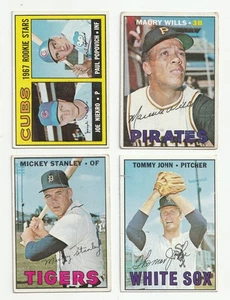 LOTTO 4 CARTE TOPPS HIGH SP 1967 BASSO GRADO 536 570 607 609 VINTAGE ANNI 60 - Foto 1 di 2