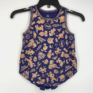 Disney World Girls Small  5 6 Tank Top Purple Copper Metallic 50th Anniversary - Picture 1 of 9