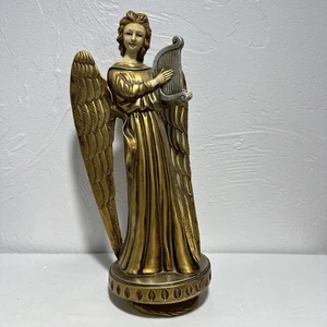 Berman & Anderson? Japan ANGEL W/HARP Wind Up Music Box Silent Night Vintage - Picture 1 of 16