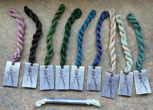 Lot of 10 - Wildflowers by Caron Cotton Thread Needlepoint Cross Stitch VARIOUS - Picture 1 of 10