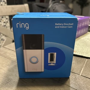 Ring Starter Set with Battery Doorbell and Indoor Cam - BRAND NEW SEALED!!! - Picture 1 of 5