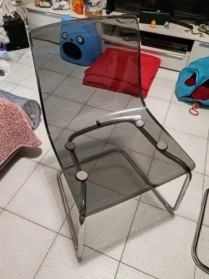 Sedia grigia trasparente - Immagine 1 di 3