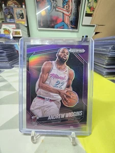 2024-25 Panini Prizm Black /99 Andrew Wiggins Purple Prizm #119 Miami Heat - Bild 1 von 2