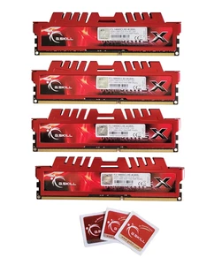 G.SKILL Ripjaws X 16GB (4 x 4GB) DDR3-1866 PC3-14900 1.5V 240-Pin DIMM Intel XMP - Picture 1 of 4