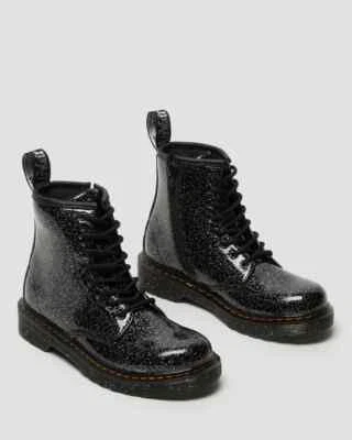 Dr. Martens 1460 27050001 Botas Niños EE. UU. 2 Negro Brillo Cuero Punta Redonda PQ133 Foto 1 de 4