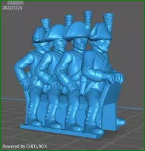 Napoleonic austrian wurst riding team - 1 mini - Resin 28mm Minis - Picture 1 of 1